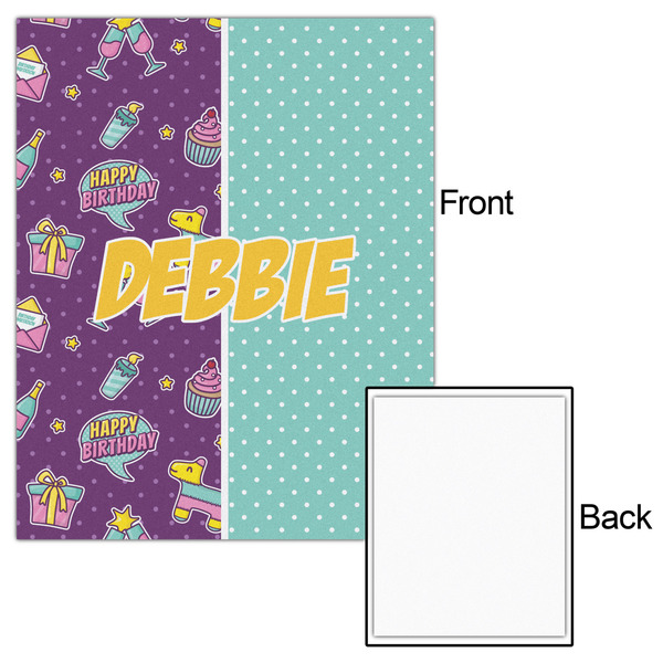 Pinata Birthday 16x20 - Matte Poster - Front & Back