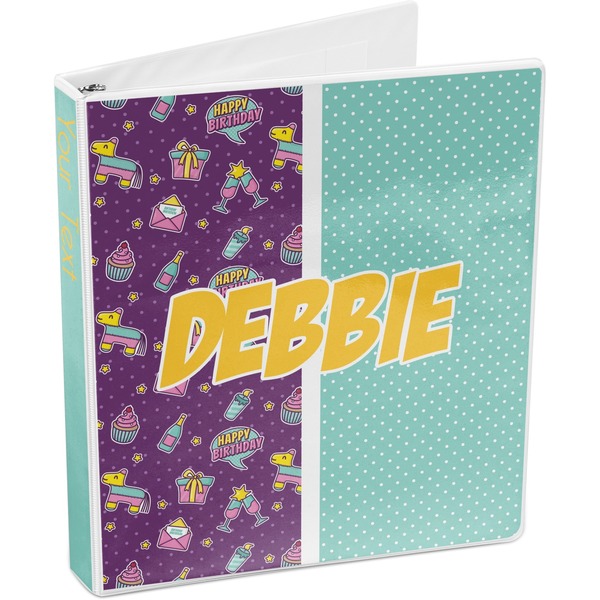 Pinata Birthday 3-Ring Binder 3/4 - Main