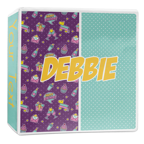 Custom Pinata Birthday 3-Ring Binder - 2 inch (Personalized)