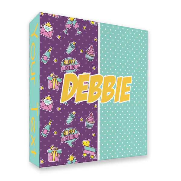 Pinata Birthday 3 Ring Binders - Full Wrap - 2" - FRONT