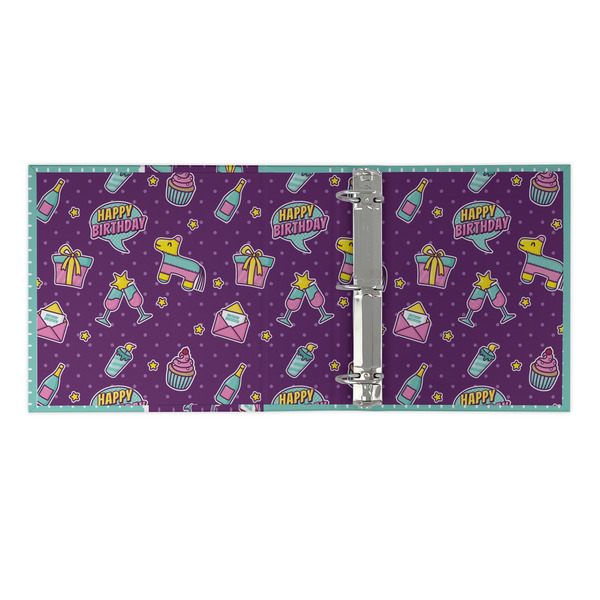 Pinata Birthday 3 Ring Binders - Full Wrap - 2" - OPEN INSIDE