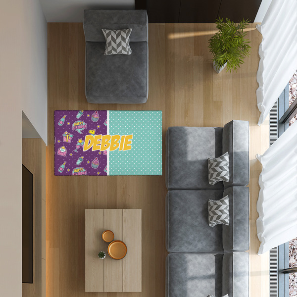 Pinata Birthday 3'x5' Indoor Area Rugs - IN CONTEXT