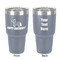 Pinata Birthday 30 oz Stainless Steel Ringneck Tumbler - Grey - Double Sided - Front & Back