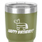 Pinata Birthday 30 oz Stainless Steel Ringneck Tumbler - Olive - Close Up