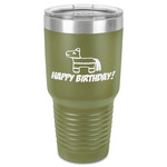 Pinata Birthday 30 oz Stainless Steel Tumbler - Olive - Single-Sided (Personalized)