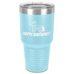 Pinata Birthday 30 oz Stainless Steel Tumbler - Teal - Single-Sided (Personalized)
