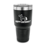 Pinata Birthday 30 oz Stainless Steel Tumbler - Black - Single Sided (Personalized)