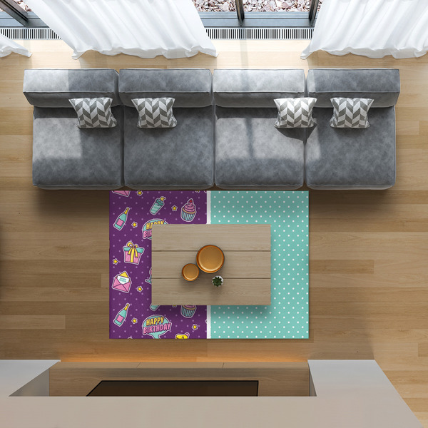 Pinata Birthday 5'x7' Indoor Area Rugs - IN CONTEXT