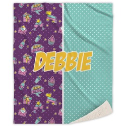 Pinata Birthday Sherpa Throw Blanket - 50"x60" (Personalized)