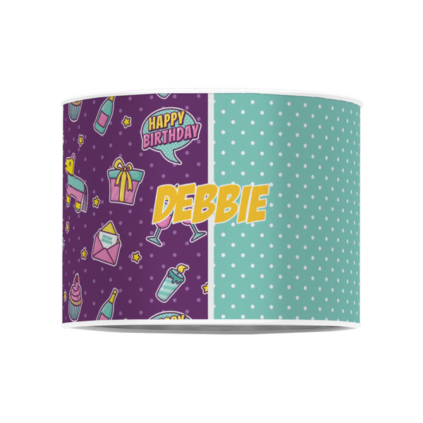 Pinata Birthday 8" Drum Lampshade - FRONT (Poly Film)