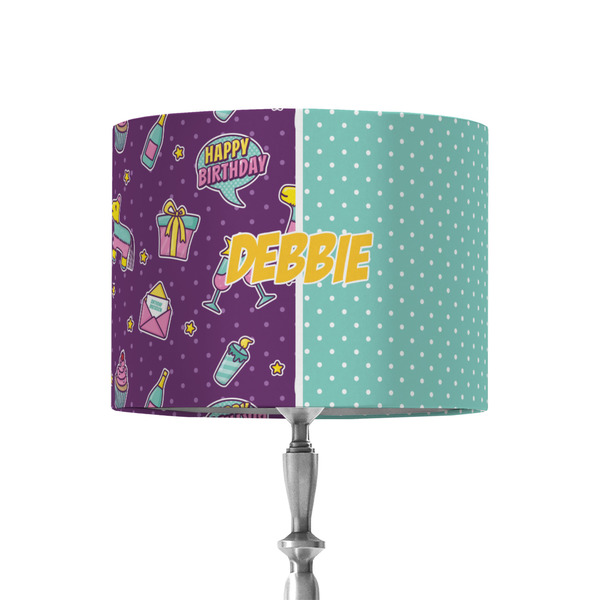 Custom Pinata Birthday 8" Drum Lamp Shade - Fabric (Personalized)