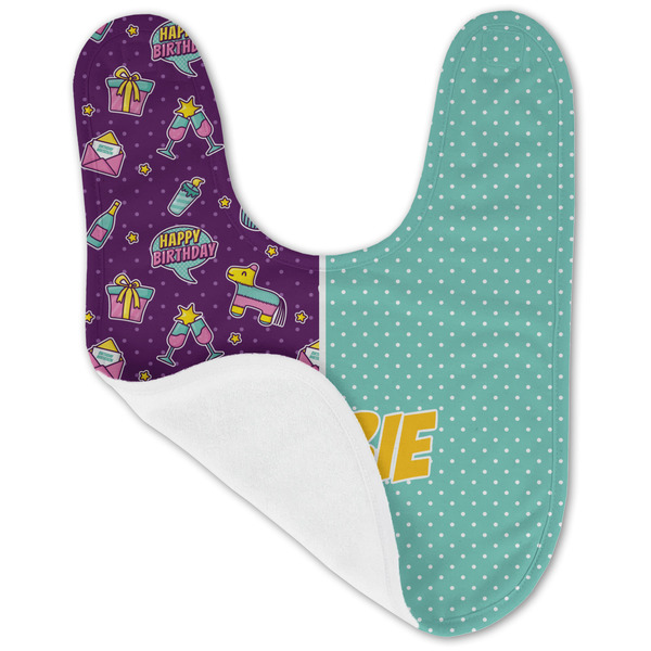 Pinata Birthday Baby Bib - AFT folded