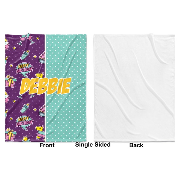 Pinata Birthday Baby Blanket (Single Sided - Printed Front, White Back)