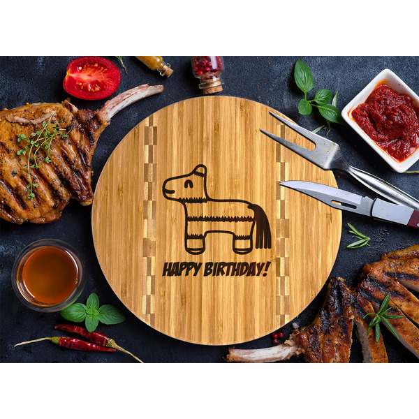 Pinata Birthday Bamboo Cutting Boards - LIFESTYLE