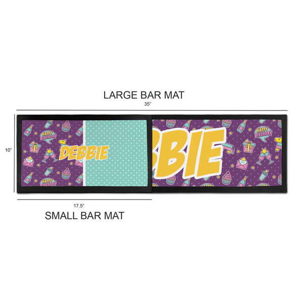 Pinata Birthday Bar Mats - Sizing Chart