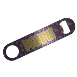 Pinata Birthday Bar Bottle Opener - Silver w/ Name or Text