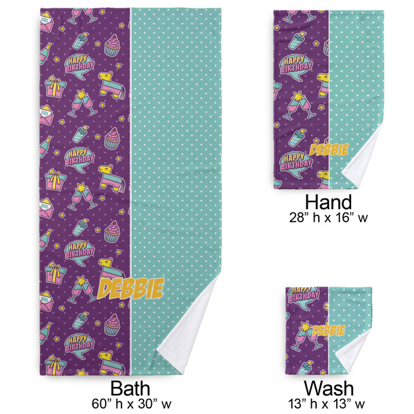 Pinata Birthday Bath Towel Sets - 3-piece - Approval