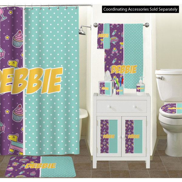 Pinata Birthday Bathroom Scene