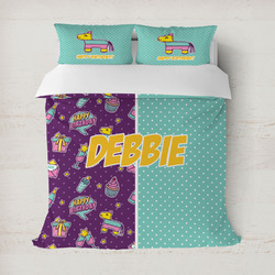 Pinata Birthday Duvet Cover Set - Full / Queen (Personalized)