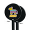 Pinata Birthday Black Plastic 5.5" Stir Stick - Single Sided - Round - Front & Back