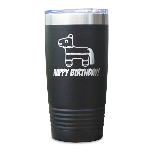 Pinata Birthday Black Polar Camel Tumbler - 20oz - Single Sided - Approval