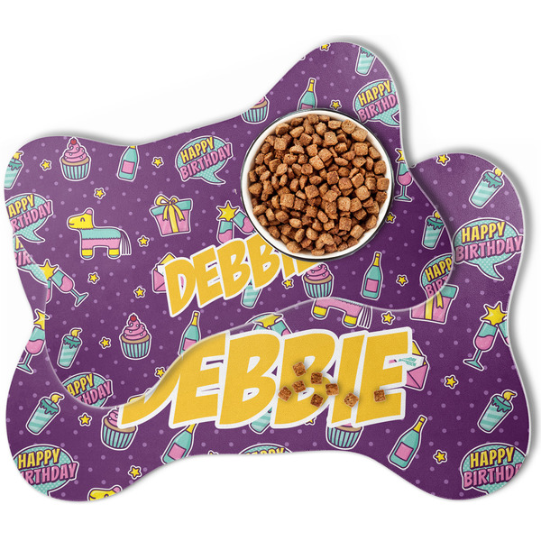 Pinata Birthday Bone Shaped Dog Mats - MAIN