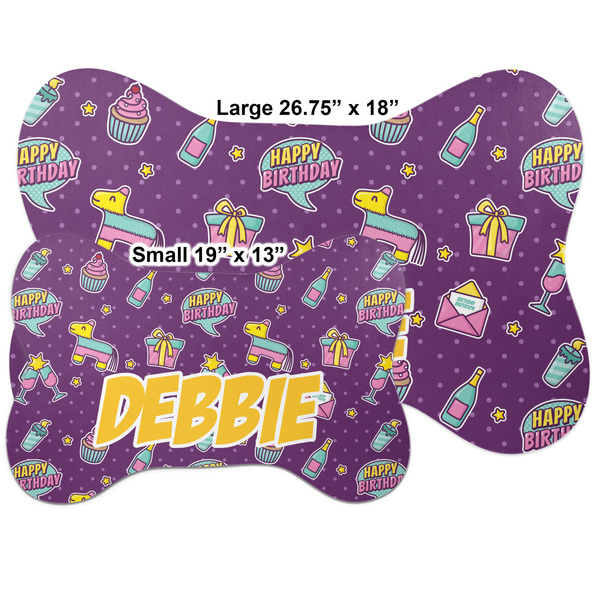 Pinata Birthday Bone Shaped Mat Comparison