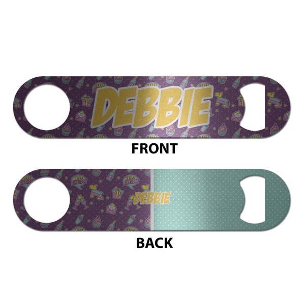 Pinata Birthday Bottle Opener - Front & Back