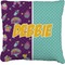 Pinata Birthday Faux-Linen Throw Pillow 18" (Personalized)