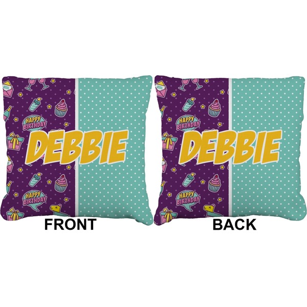 Pinata Birthday Burlap Pillow Approval