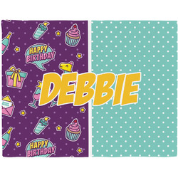 Pinata Birthday Woven Fabric Placemat - Twill w/ Name or Text