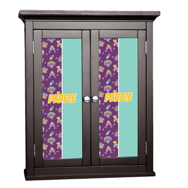 Custom Pinata Birthday Cabinet Decal - Large (Personalized)