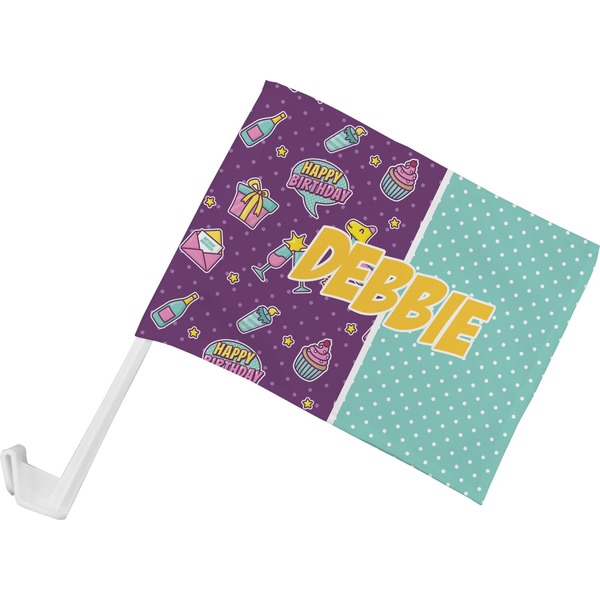 Custom Pinata Birthday Car Flag - Small w/ Name or Text