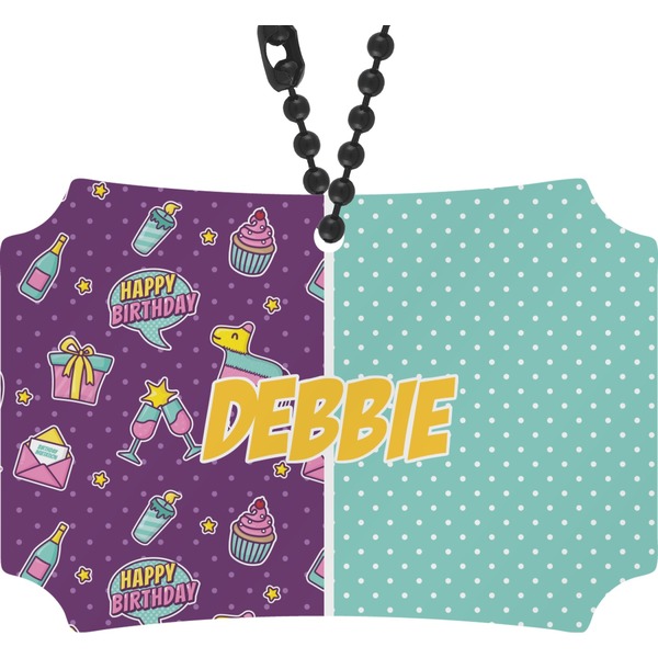 Custom Pinata Birthday Rear View Mirror Ornament (Personalized)