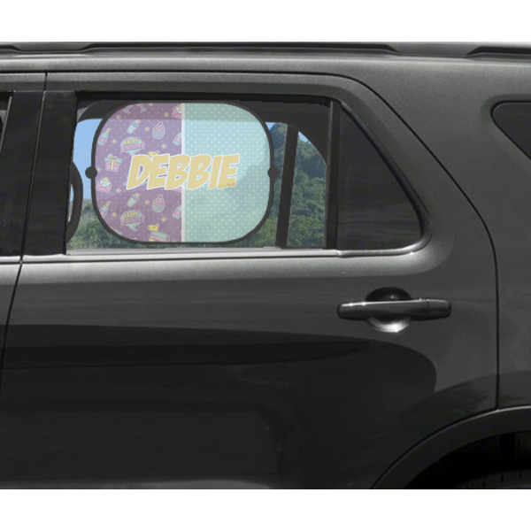 Pinata Birthday Car Sun Shade Black - In Car Window
