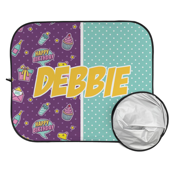 Pinata Birthday Car Sun Shades - FOLDED & UNFOLDED