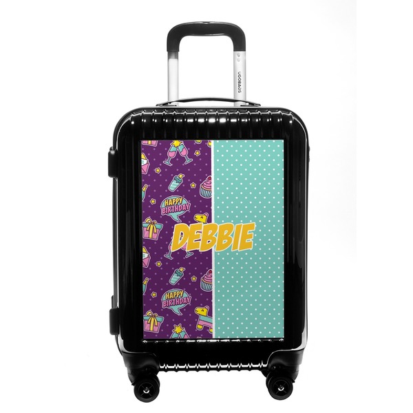 Custom Pinata Birthday Carry On Hard Shell Suitcase (Personalized)