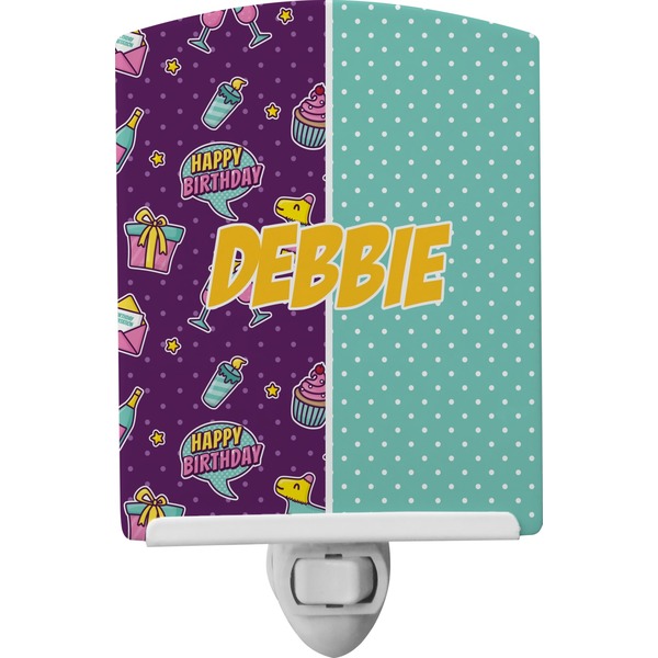 Custom Pinata Birthday Ceramic Night Light (Personalized)