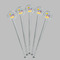 Pinata Birthday Clear Plastic 7" Stir Stick - Round - Fan View