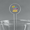 Pinata Birthday 5.5" Round Plastic Stir Sticks - Clear (Personalized)
