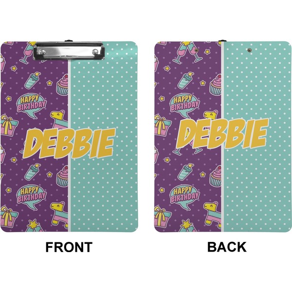 Pinata Birthday Clipboard (Letter) (Front + Back)