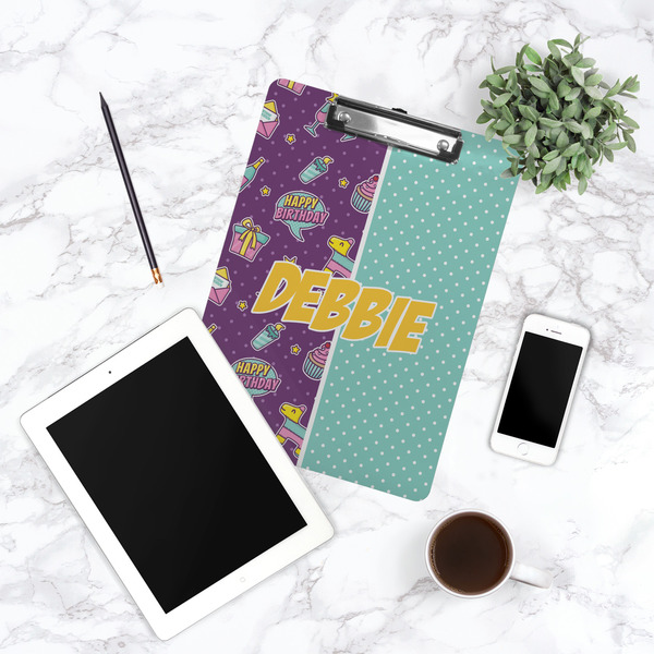 Pinata Birthday Clipboard - Lifestyle Photo