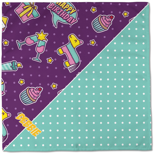 Pinata Birthday Cloth Napkins - Personalized Dinner (Full Open)