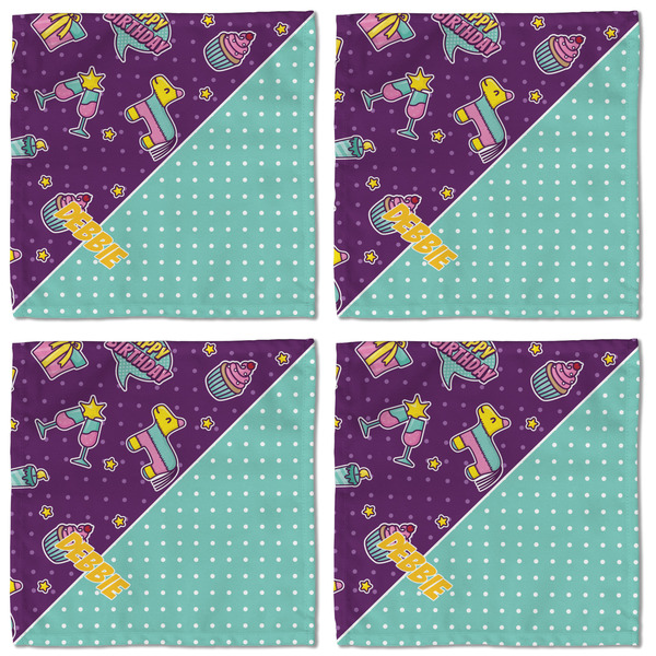 Pinata Birthday Cloth Napkins - Personalized Lunch (APPROVAL) Set of 4