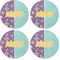 Pinata Birthday Coaster Round Rubber Back - Apvl