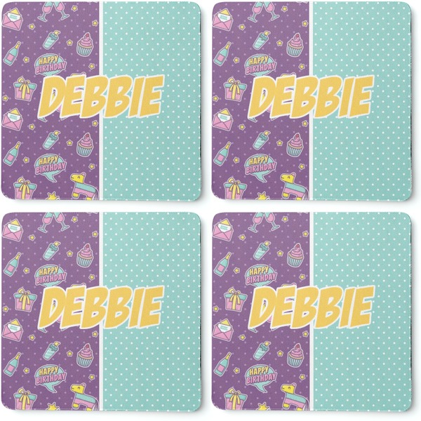 Pinata Birthday Coaster Rubber Back - Apvl