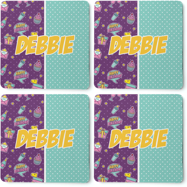 Pinata Birthday Coaster Rubber Back - Apvl