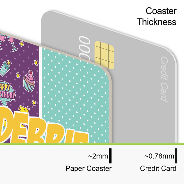 Pinata Birthday Coaster Thickness