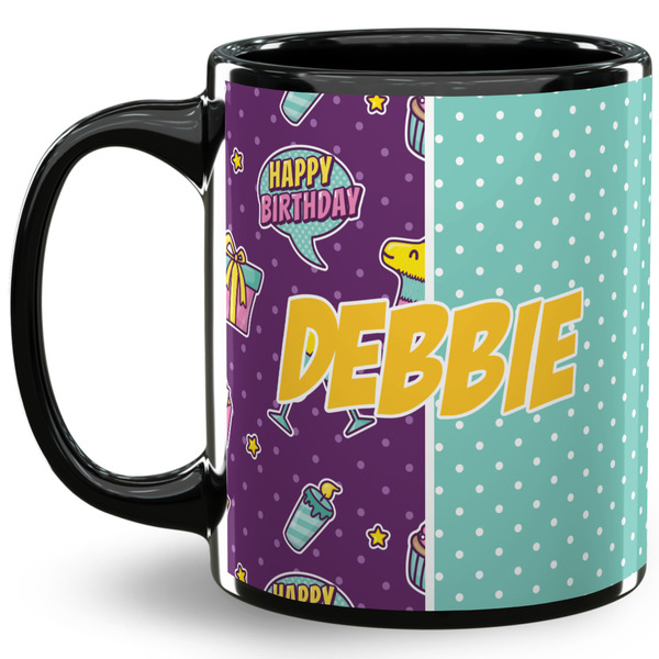 Custom Pinata Birthday 11 Oz Coffee Mug - Black (Personalized)