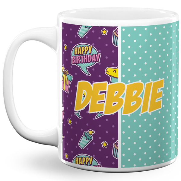 Custom Pinata Birthday 11 Oz Coffee Mug - White (Personalized)